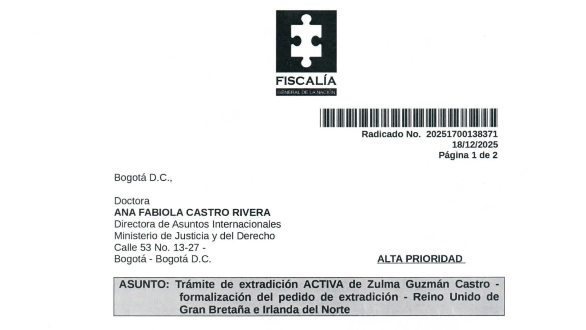 La Fiscalía calificó como de