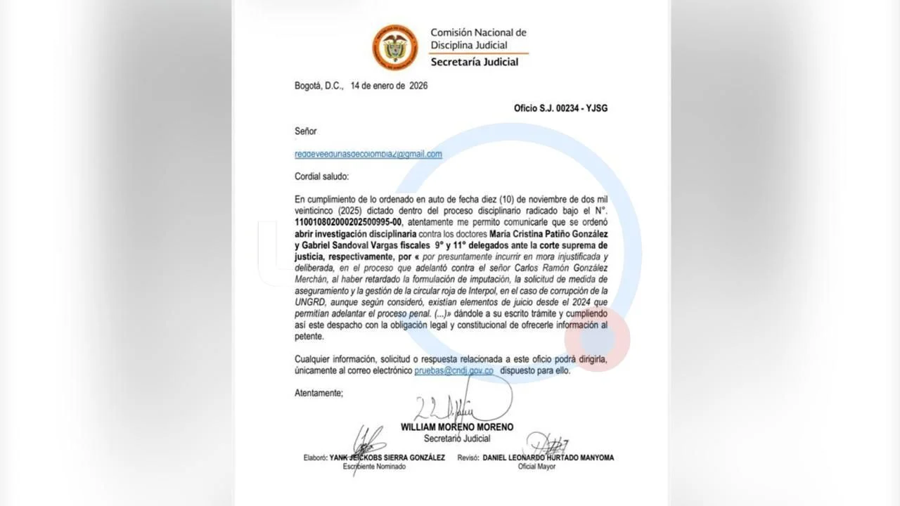 Investigación disciplinaria contra fiscales estrella del caso UNGRD