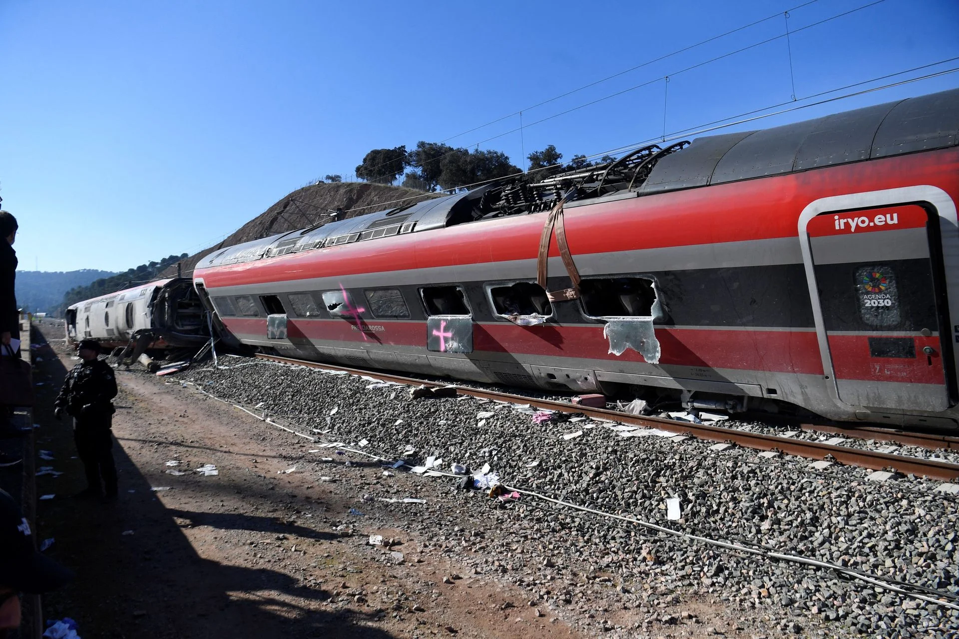 Accidente de tren en España 