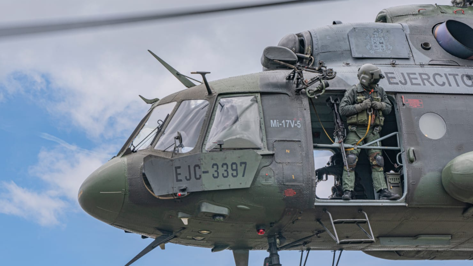 Helicóptero MI-17 del Ejército Nacional. 