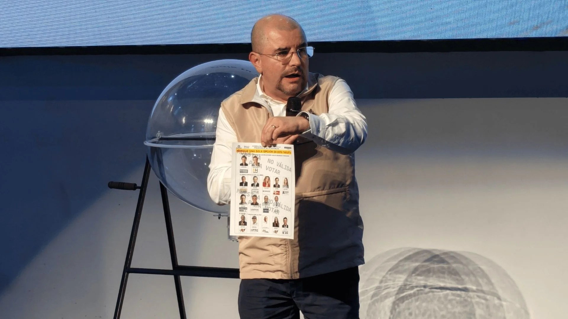 Tarjetón de las consultas del 8 de marzo