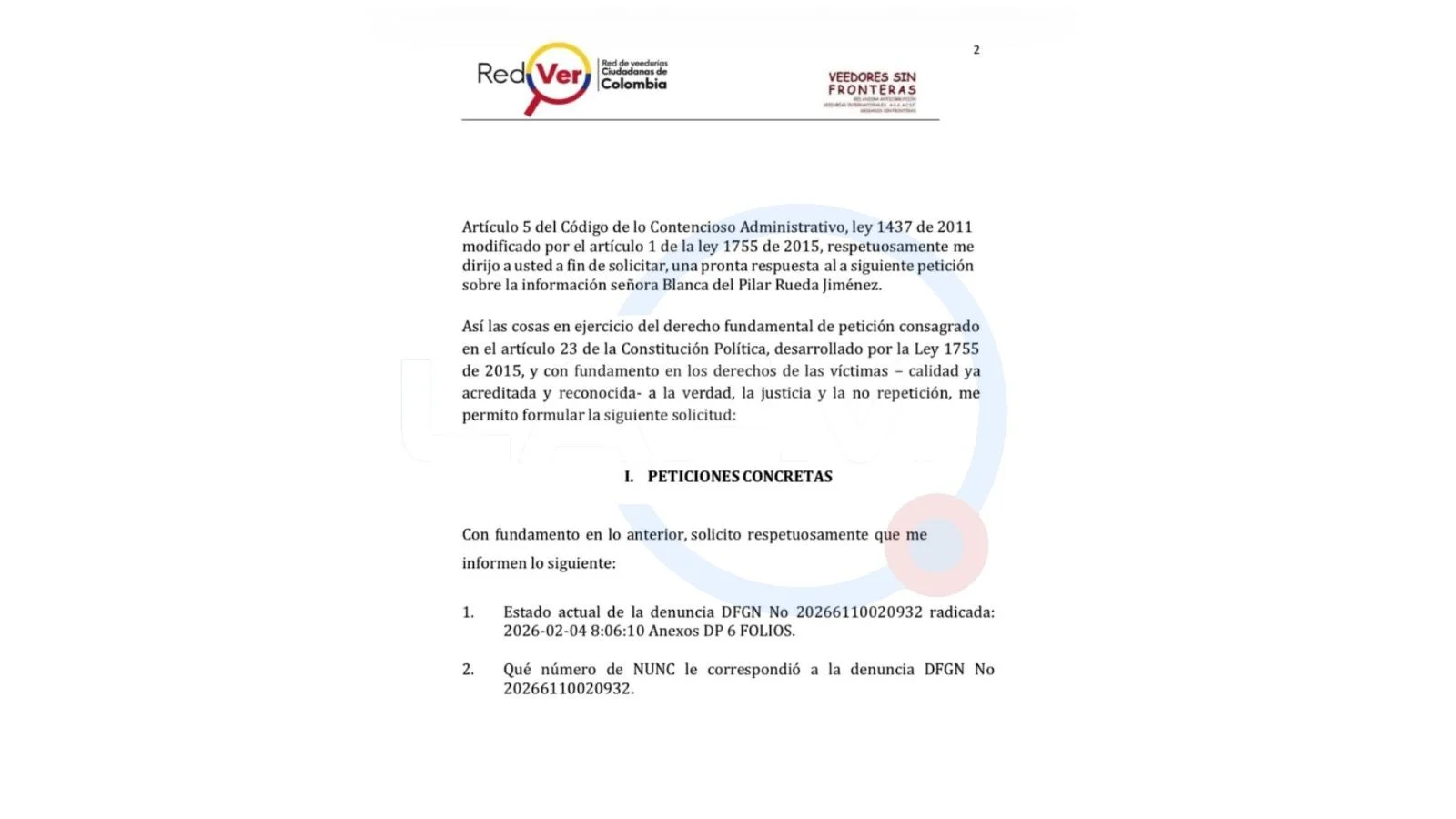 Derecho de petición ‘Pipe Tuluá’ y aportes a campaña Petro.