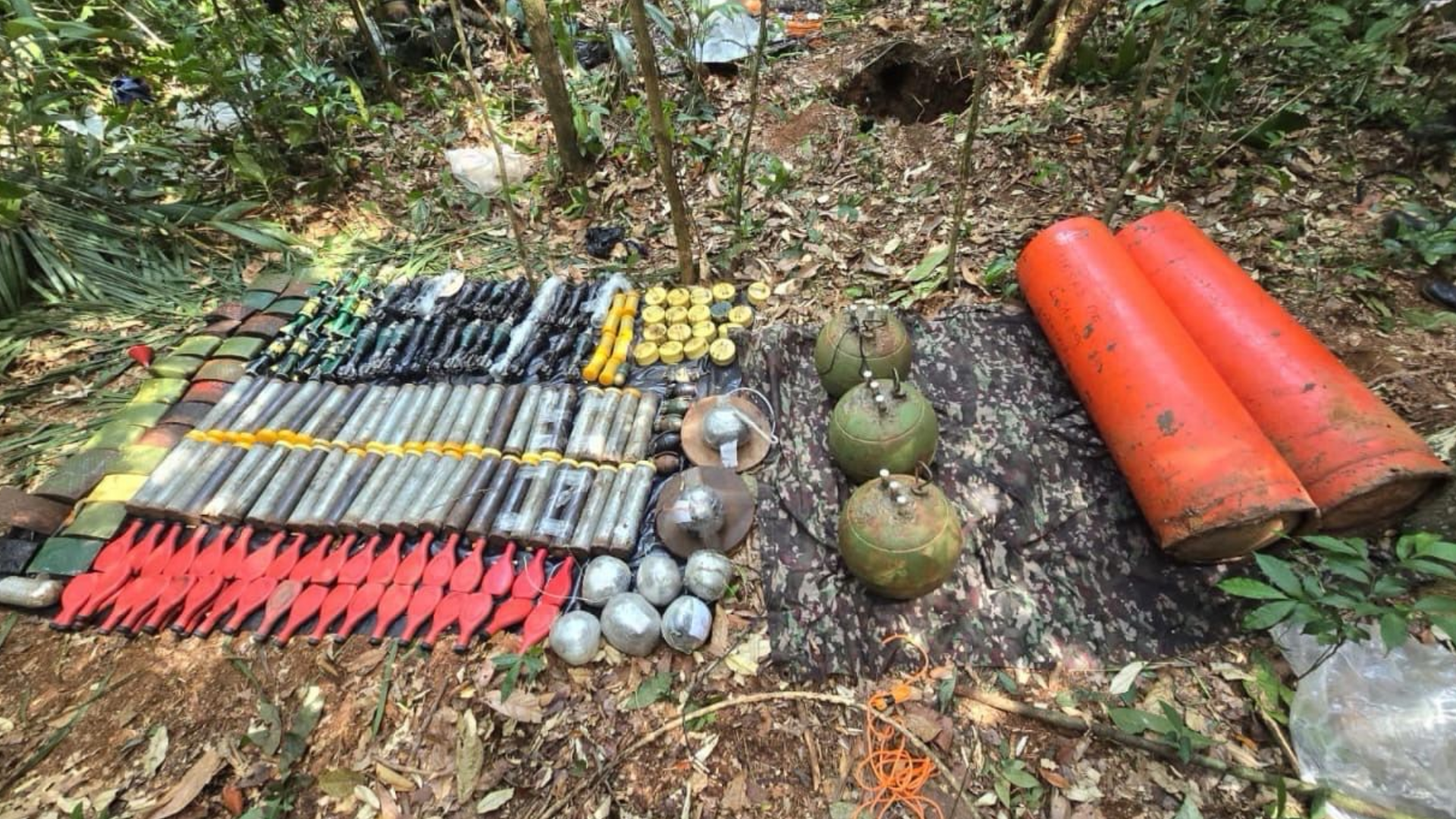 Balones bomba de grupos guerrilleros.
