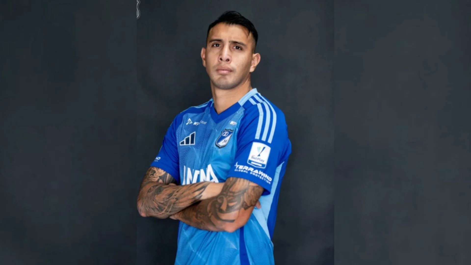 El jugador llegó de Chile para afrontar un nuevo reto futbolístico en Colombia.