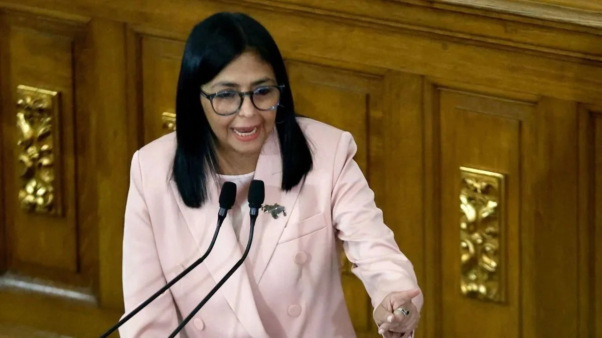La presidenta encargada de Venezuela, Delcy Rodríguez. 