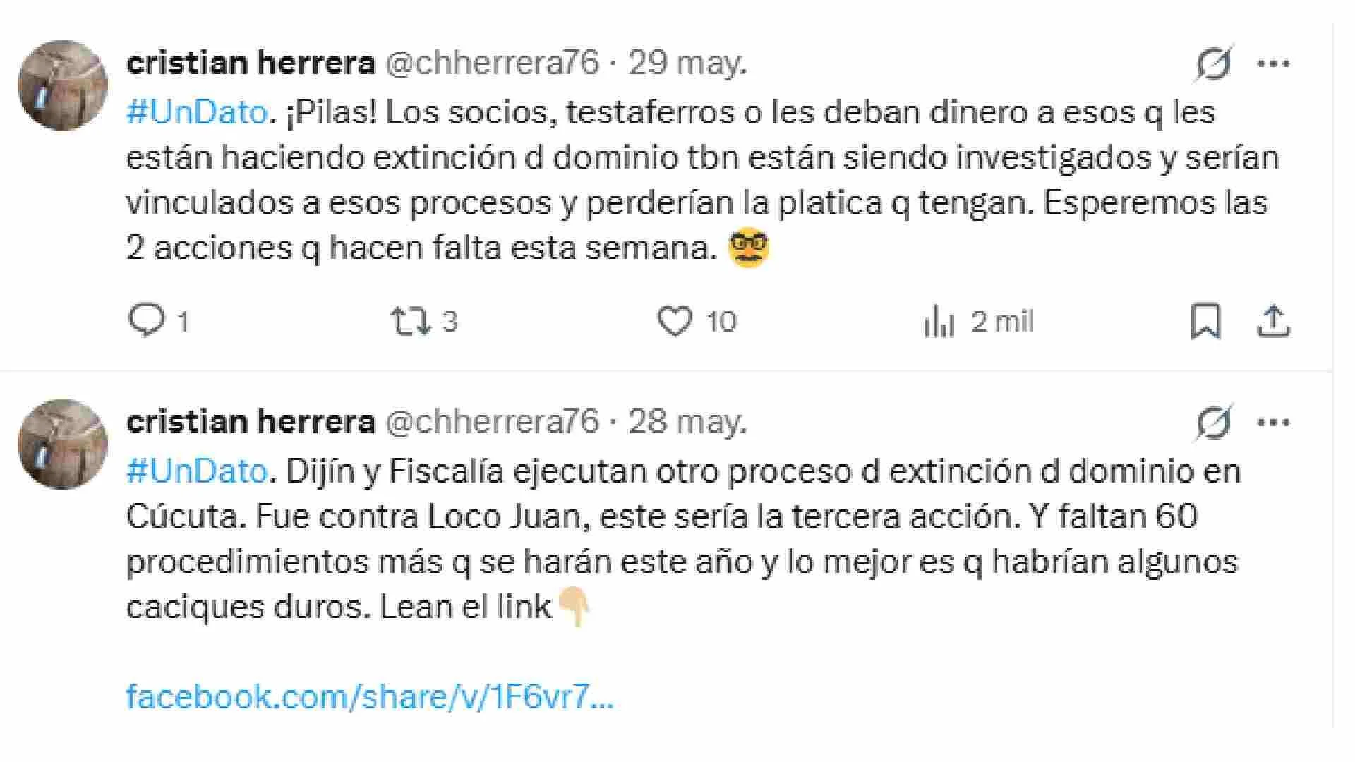 Los últimos trinos publicados por el periodista asesinado en Cúcuta.