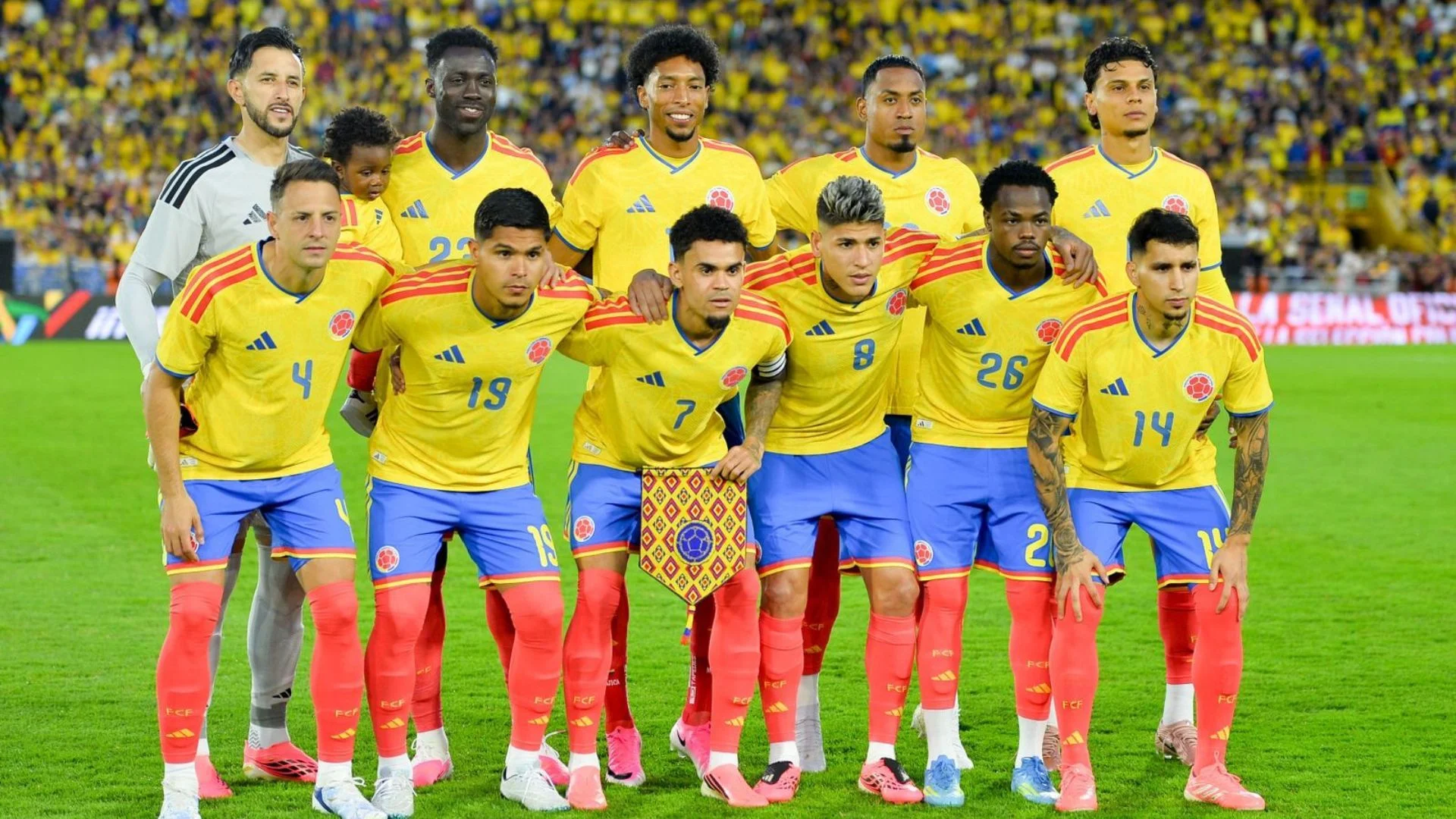 Colombia probó a la mayoría de sus jugadores convocados.