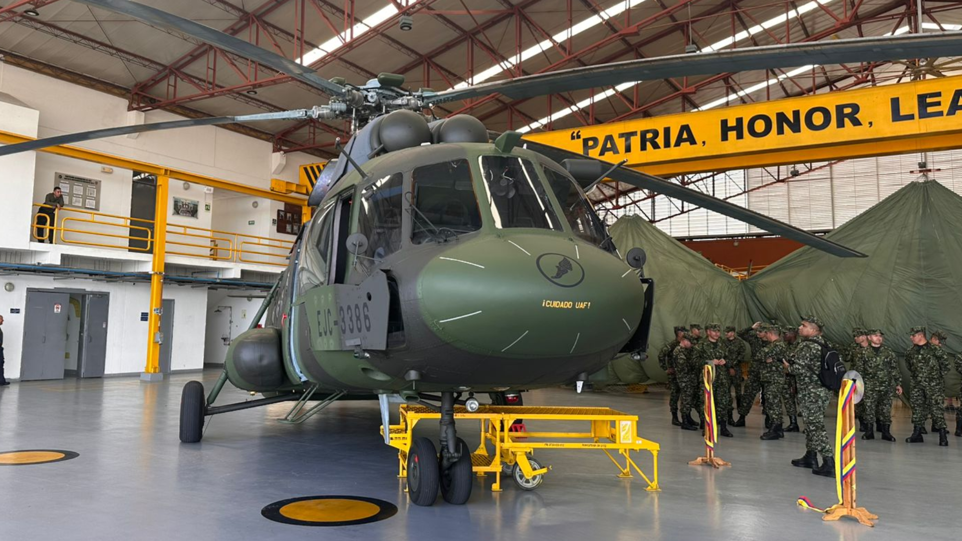 Helicóptero MI- 17 del Ejército Nacional. 