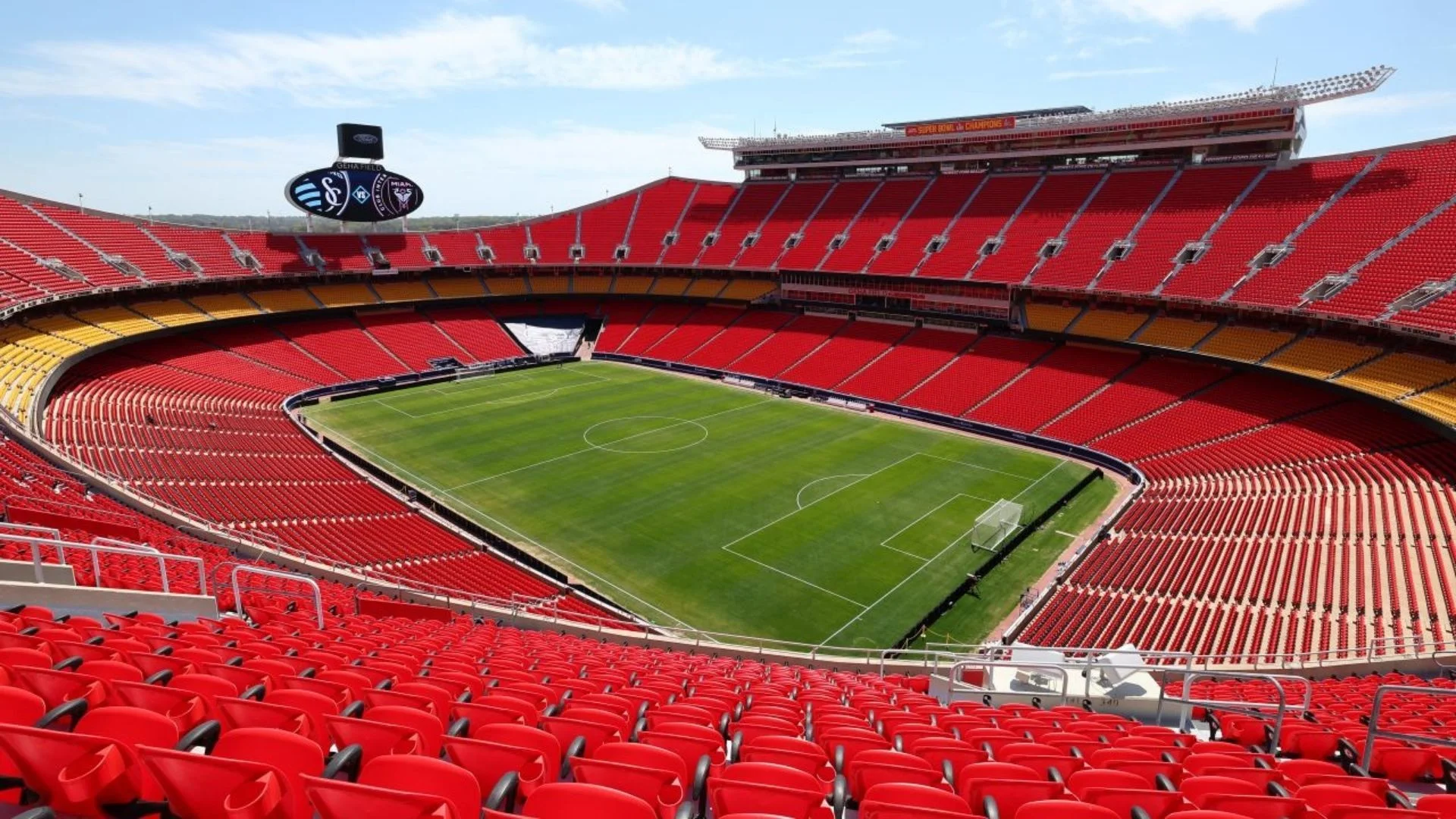 El estadio de Kansas es uno de los más grandes del campeonato.