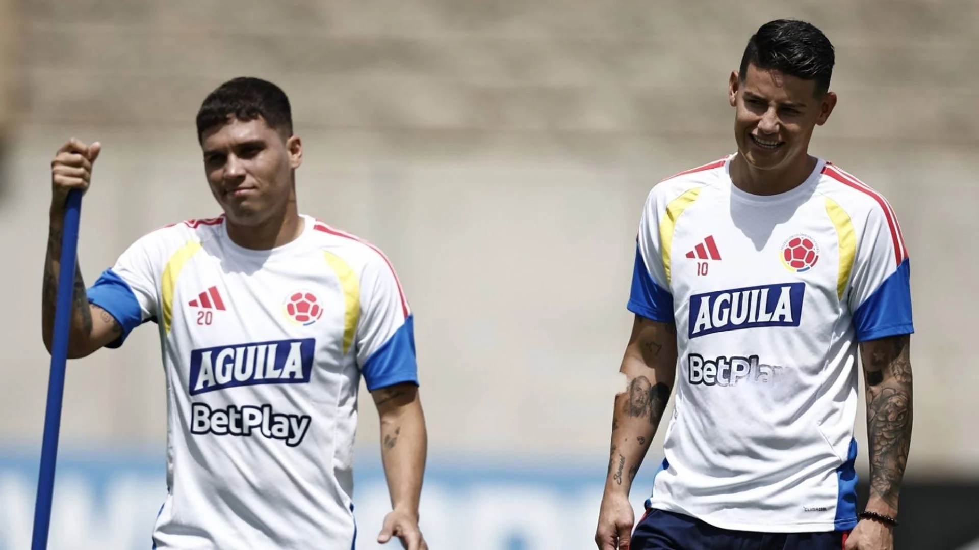 Juan Fernando Quintero y James Rodríguez